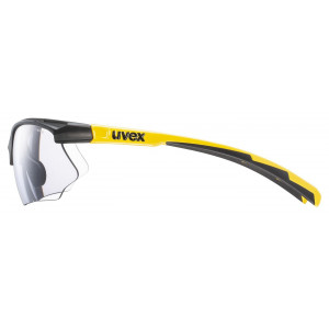 Glasses Uvex sportstyle 802 V black matt-sunbee/ smoke