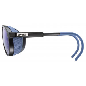 Glasses Uvex mtn classic CV black matt / mirror blue