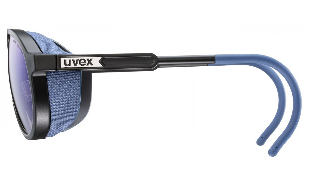 Glasses Uvex mtn classic CV black matt / mirror blue - 2