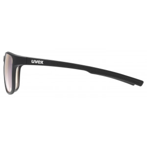 Cycling sunglasses Uvex retina BLUE CV black matt / yellow