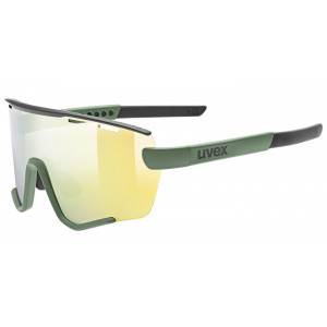 Cycling sunglasses Uvex sportstyle 236 Set moss green-black matt / mirror yellow