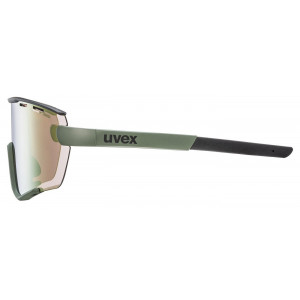 Cycling sunglasses Uvex sportstyle 236 Set moss green-black matt / mirror yellow