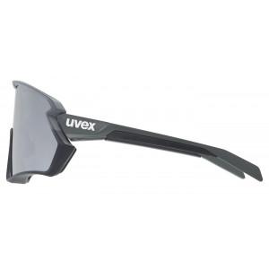 Cycling sunglasses Uvex sportstyle 231 2.0 grey black matt / mirror silver