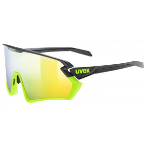 Glasses Uvex sportstyle 231 2.0 black yellow matt / mirror yel