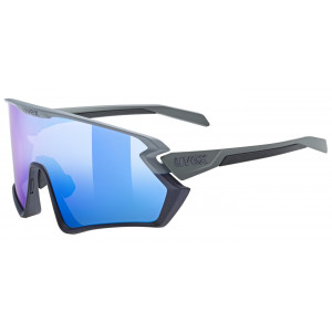 Cycling sunglasses Uvex sportstyle 231 2.0 rhino deep space matt / mirror blue