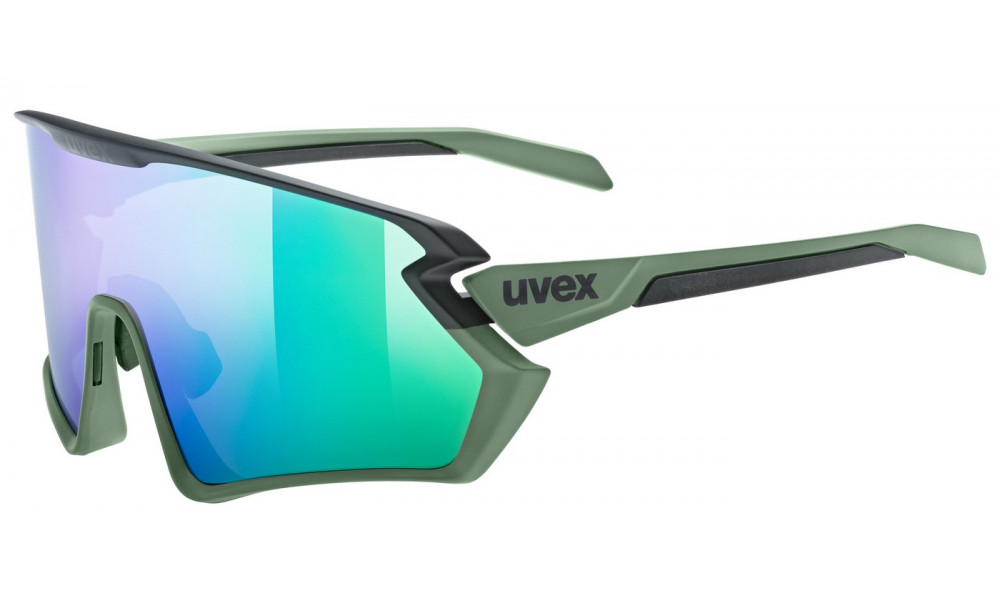 Очки Uvex sportstyle 231 2.0 moss green-black matt / mirror green - 1