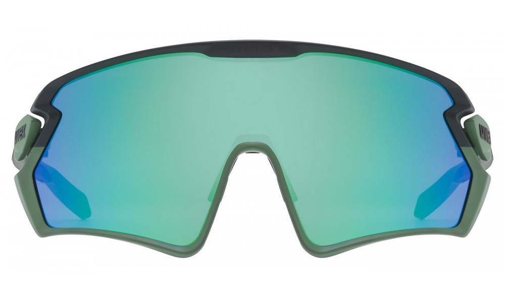 Glasses Uvex sportstyle 231 2.0 moss green-black matt / mirror green - 5