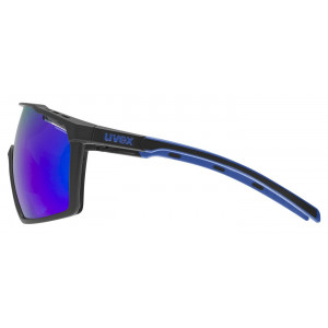 Glasses Uvex mtn perform black-blue matt / mirror blue