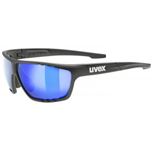 Glasses Uvex sportstyle 706 black matt / mirror blue