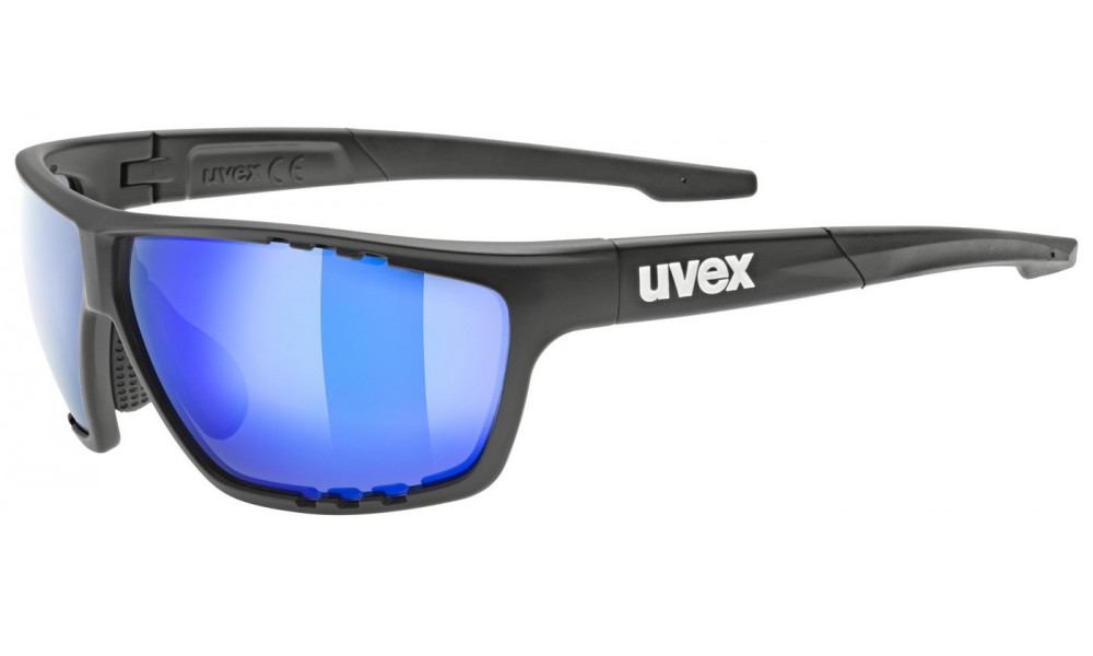 Очки Uvex sportstyle 706 black matt / mirror blue - 1