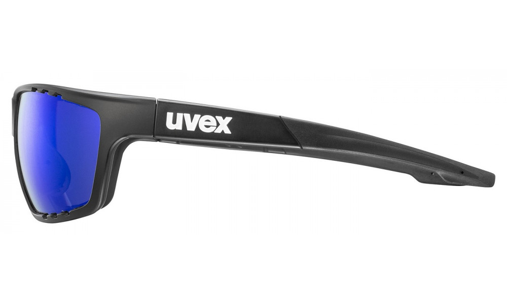 Glasses Uvex sportstyle 706 black matt / mirror blue - 2