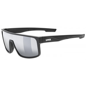 Cycling sunglasses Uvex LGL 51 black matt / mirror silver