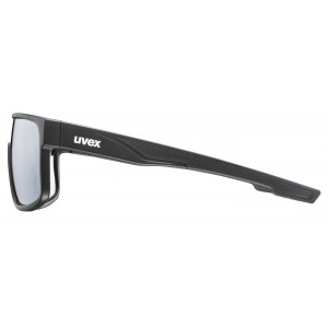 Glasses Uvex LGL 51 black matt / mirror silver