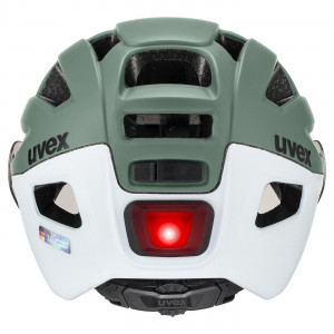 Helmet Uvex finale visor V mattoss green-cloud matt