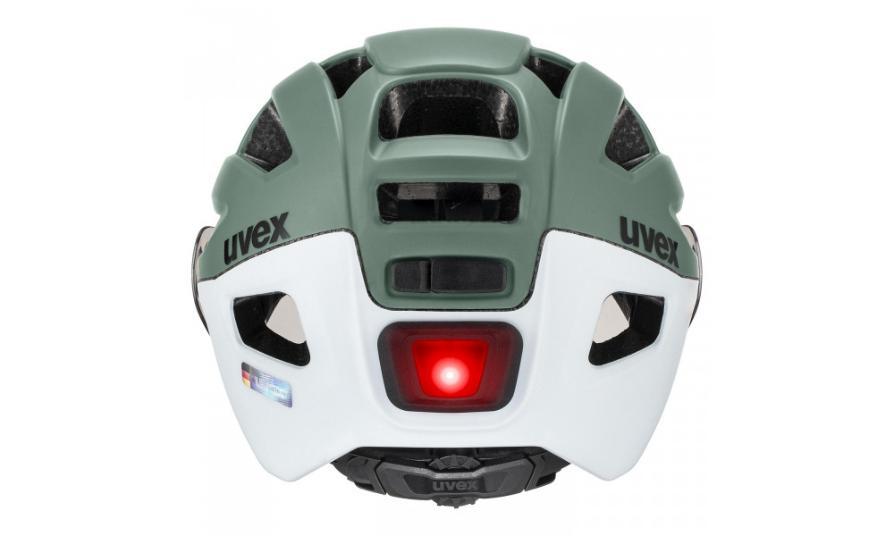 Helmet Uvex finale visor V mattoss green-cloud matt - 2