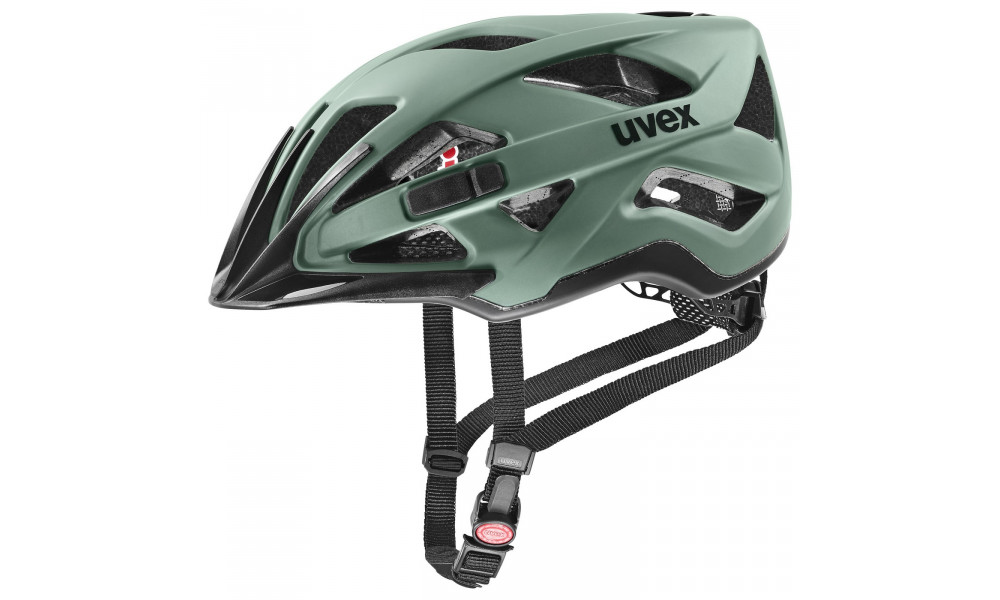 Велосипедный шлем Uvex active cc moss green-black - 1