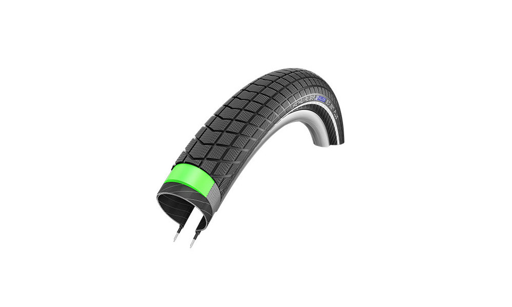 Tire 20" Schwalbe Big Ben Plus HS 439, Perf. Wired 55-406 Black-Reflex 