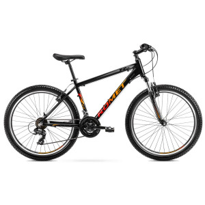 Bicycle Romet Rambler R6.0 26" 2023 black-orange-red