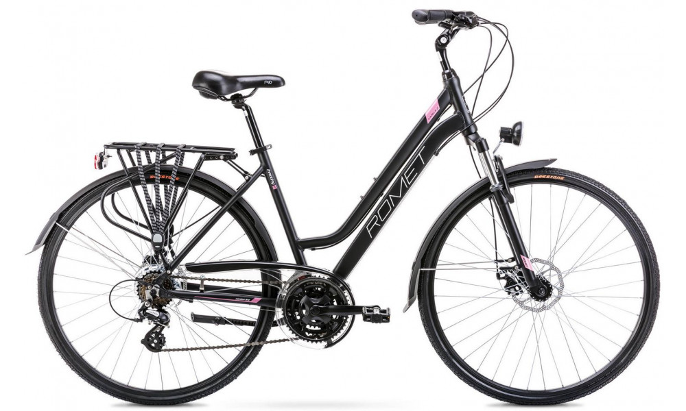 Bicycle Romet Gazela 2 28" 2023 black-pink - 1