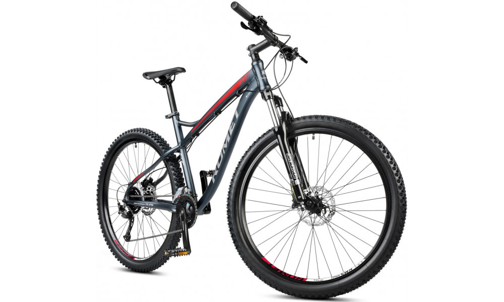 Велосипед Romet Rambler FIT 27.5" 2023 black-red - 1