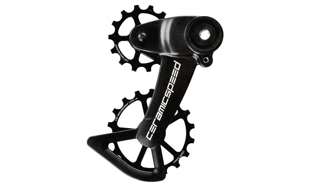 Tension and guide pulley set CeramicSpeed Oversized X for SRAM Eagle Mechanical Alloy 607 stainless steel black (106965) 