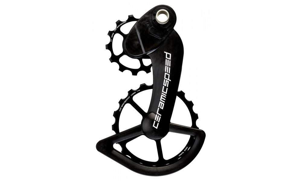 Tension and guide pulley set CeramicSpeed Oversized for Campagnolo 11s Mechanical/EPS Coated Alloy 607 black (104063) 