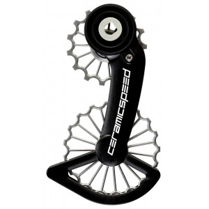 Tension and guide pulley set CeramicSpeed Oversized 3D Printed Hollow Titanium for SRAM Red/Force AXS 07 Coated (107728)