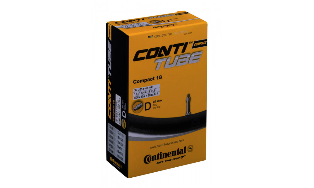 Tube 18" Continental Compact D26 (32-355/47-400) - 2