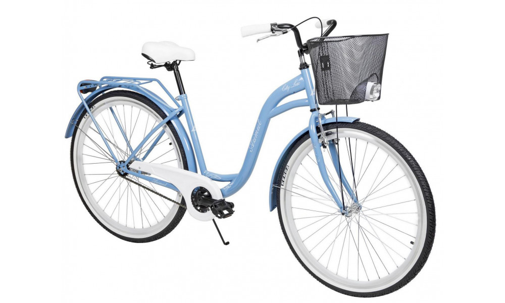 Bicycle AZIMUT City Lux 28" 2025 with basket light blue-white - 7