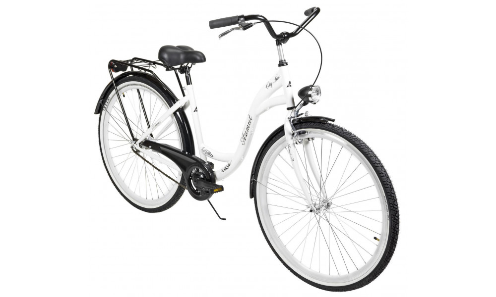 Bicycle AZIMUT City Lux 28" 2023 white-black - 7