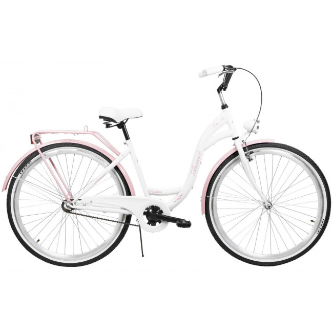 Bicycle AZIMUT City Lux 28" 2025 white-pink