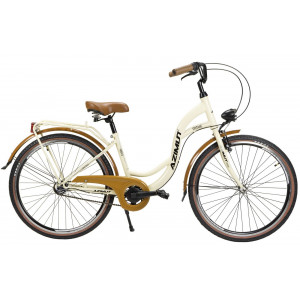 Bicycle AZIMUT Vintage 26" 3-speed 2023 cream-brown shiny