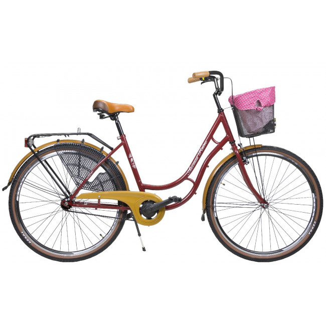 Bicycle AZIMUT Retro Lux 28" 2024 bordo shiny