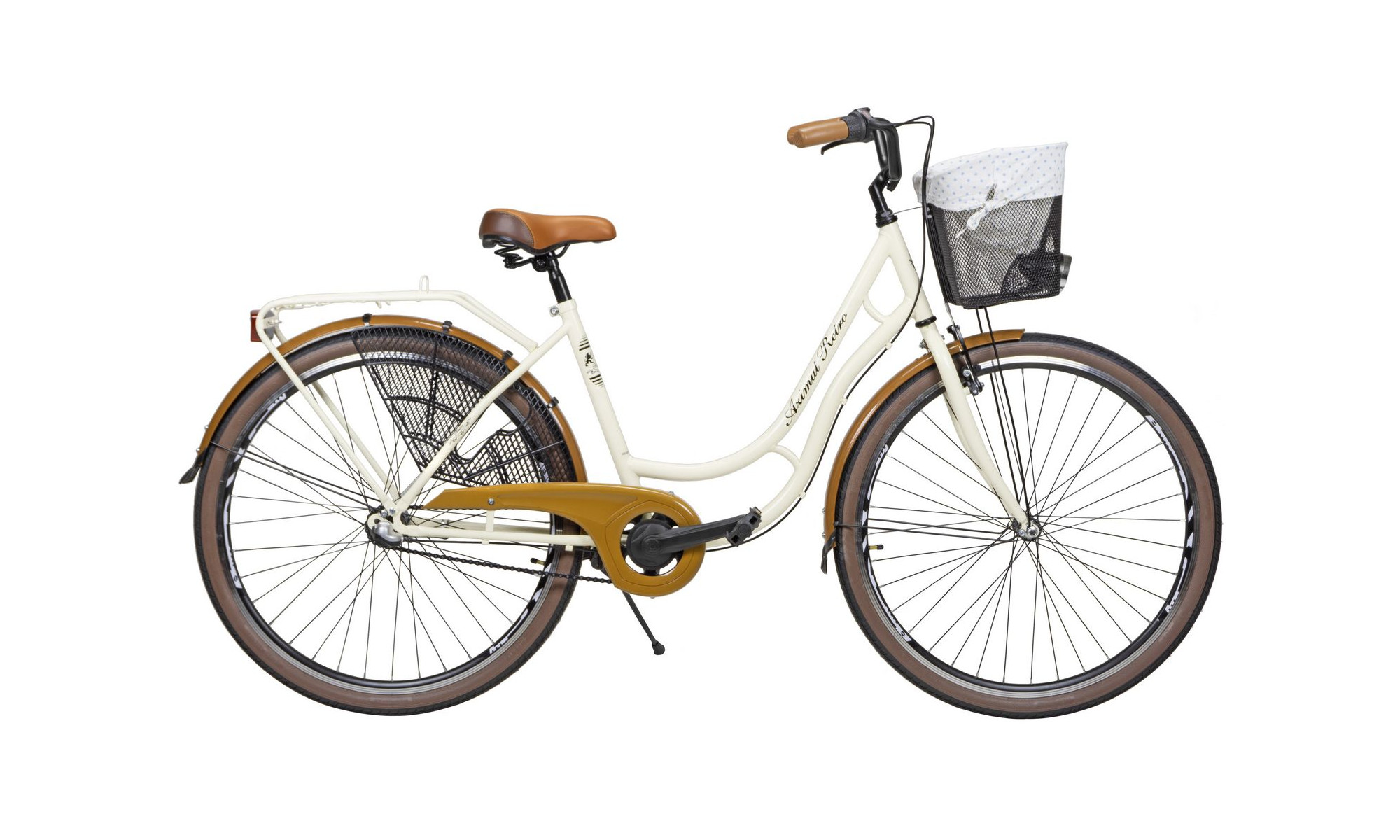 Āåėīńčļåä AZIMUT Holland Retro 28" 3-speed 2023 cream shiny 