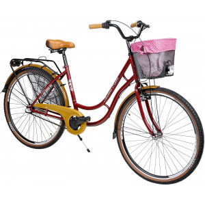 Bicycle AZIMUT Holland Retro 28" 3-speed 2023 burgund shiny