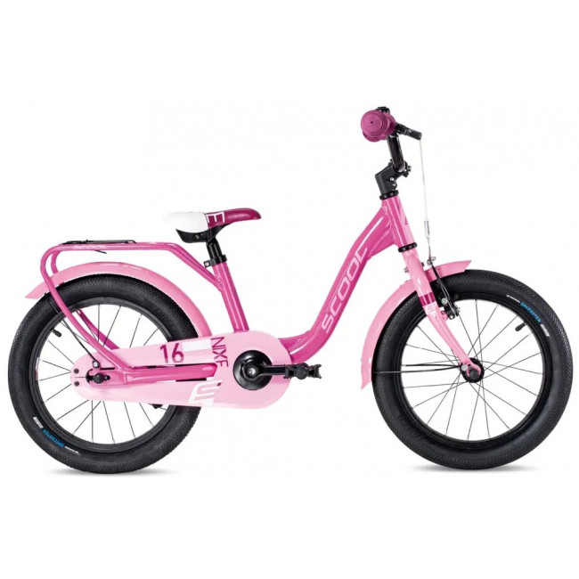 Bicycle S'COOL niXe 16" 1-speed coaster-brake Aluminium pink-baby pink