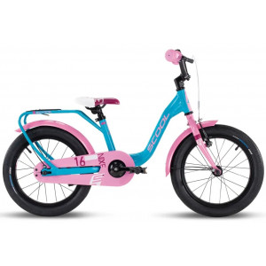 Bicycle S'COOL niXe 16" 1-speed coaster-brake Aluminium ocean-pink