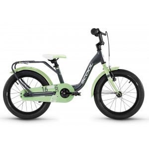 Bicycle S'COOL niXe 16" 1-speed coaster-brake Aluminium dark grey-pastel green