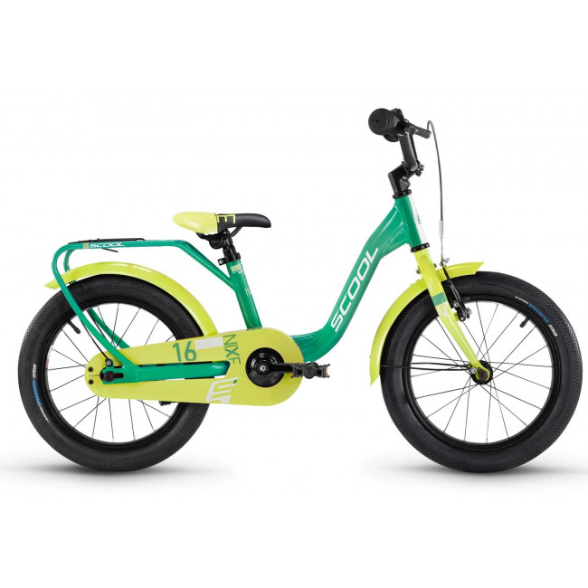 Велосипед S'COOL XXlite street 18" 3-speed freewheel Aluminium blue-lime