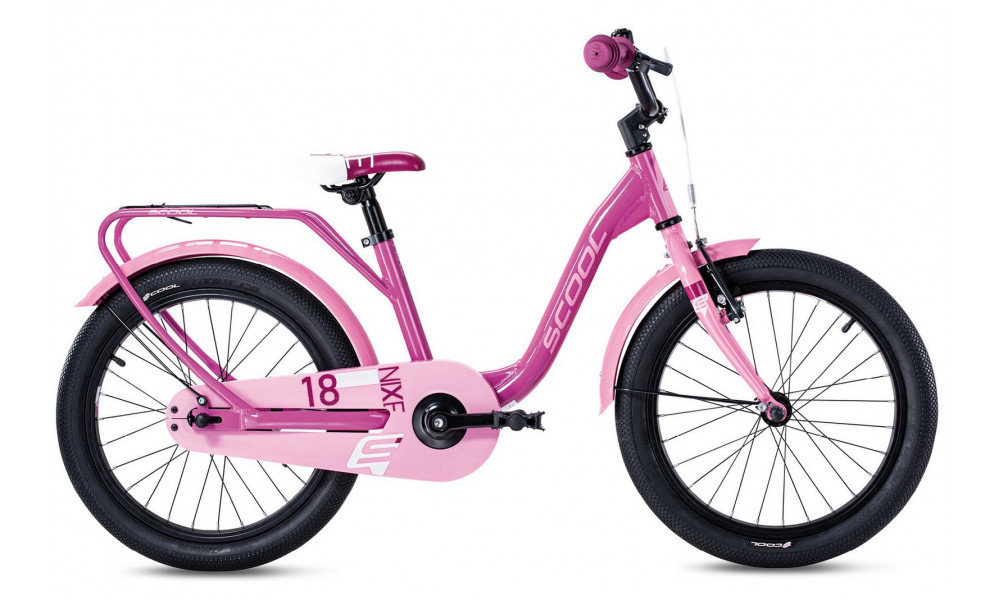 Велосипед S'COOL niXe EVO 18" 1-speed freewheel Aluminium purple-lavender 