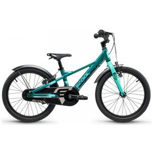 Bicycle S'COOL XXlite EVO 18" 1-speed freewheel Aluminium dark green-mint