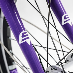 Bicycle S'COOL chiX twin 20" 3-speed Aluminium white-purple