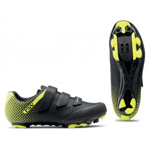 Cycling shoes Northwave Origin 2 MTB XC black-yellow fluo