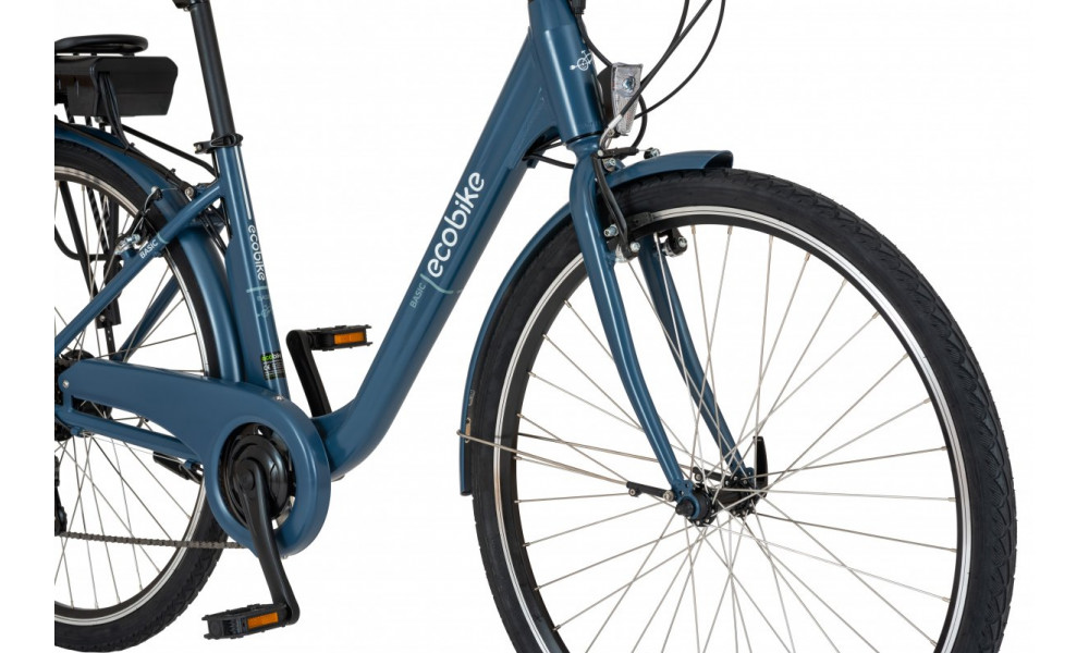 Электрический велосипед Ecobike Basic 28" 2023 petrol blue - 3