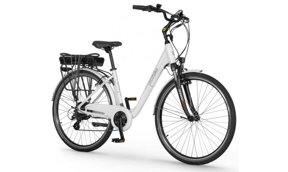 Электрический велосипед Ecobike Traffic 28" 2023 white - 1