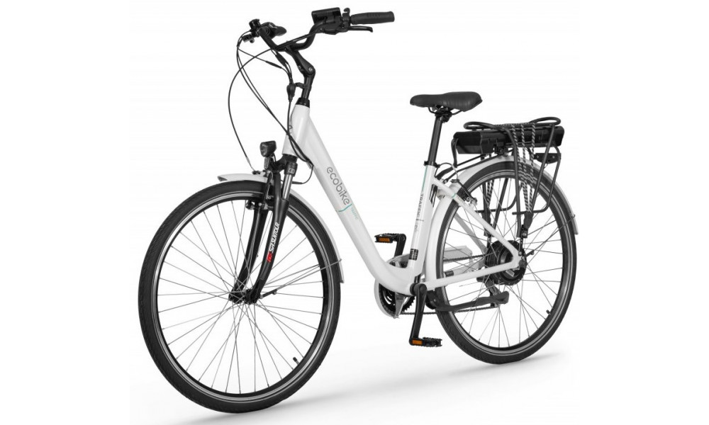 Электрический велосипед Ecobike Traffic 28" 2023 white - 10