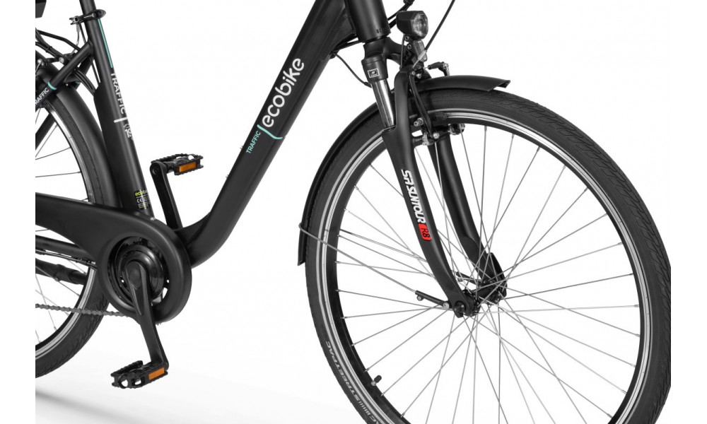 Электрический велосипед Ecobike Traffic 28" 2023 black - 2