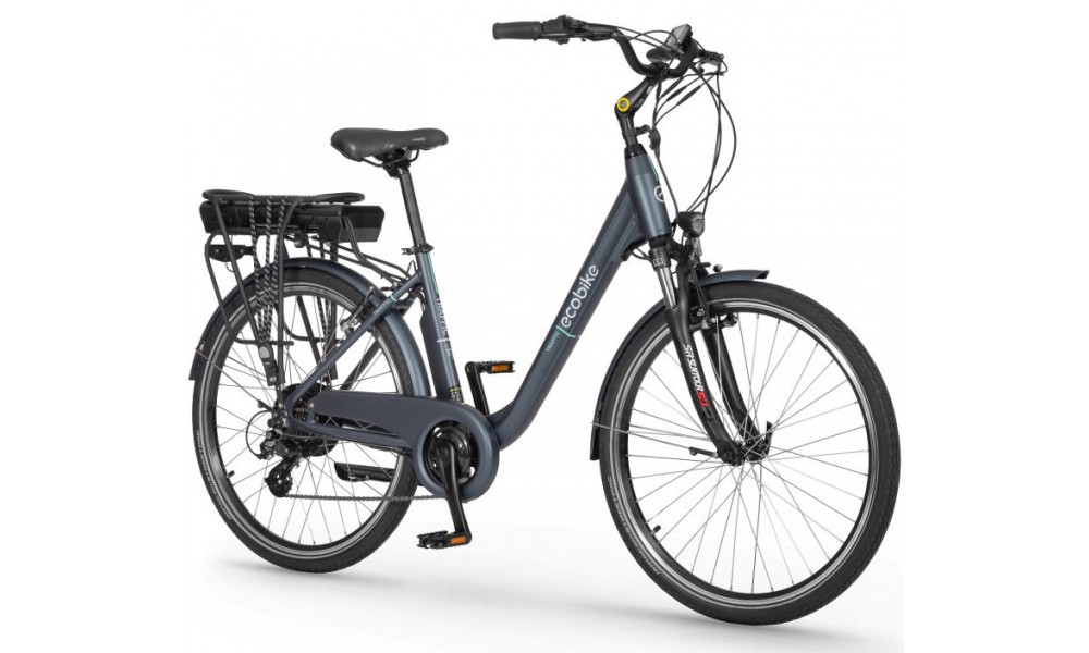 Электрический велосипед Ecobike Traffic 26" 2023 navy blue - 1