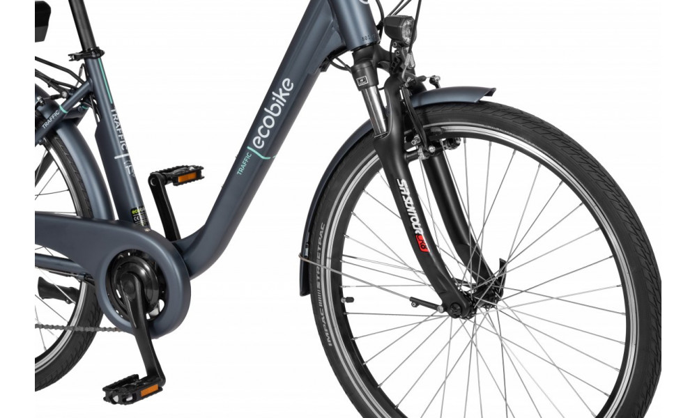 Электрический велосипед Ecobike Traffic 26" 2023 navy blue - 3