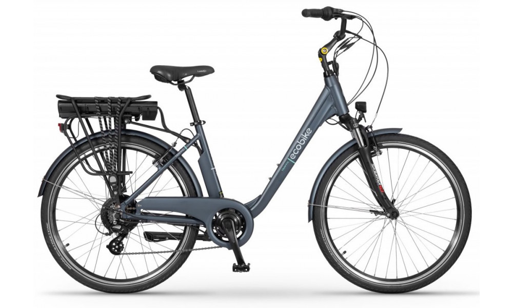 Электрический велосипед Ecobike Traffic 26" 2023 navy blue - 9